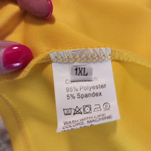 Women's Sunshine Yellow Double-Breasted Open Front Blazer Unlined 1X Brights - Picture 7 of 11